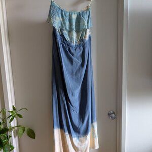 Silk Boho Strapless Dress - Gypsy 05 sz M